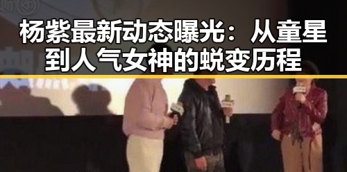 杨紫最新动态曝光：从童星到人气女神的蜕变历程